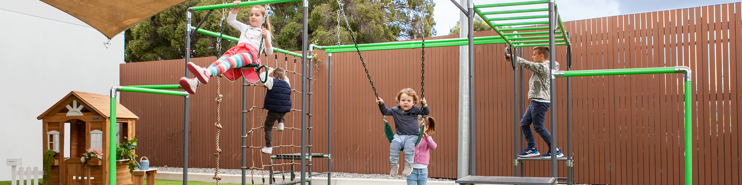 Playgrounds with Climbing Nets