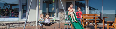 Single Swing Sets with Slide