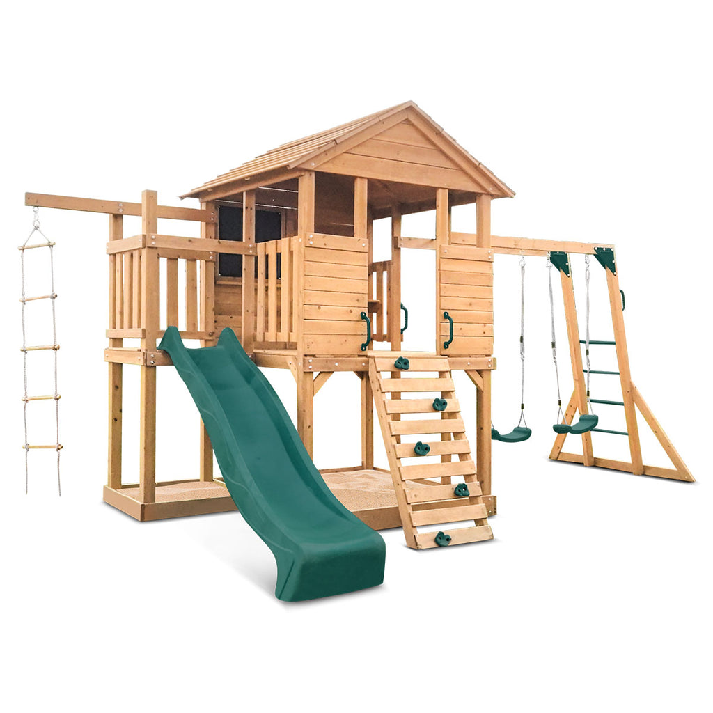 Kingston Cubby House with Green Slide