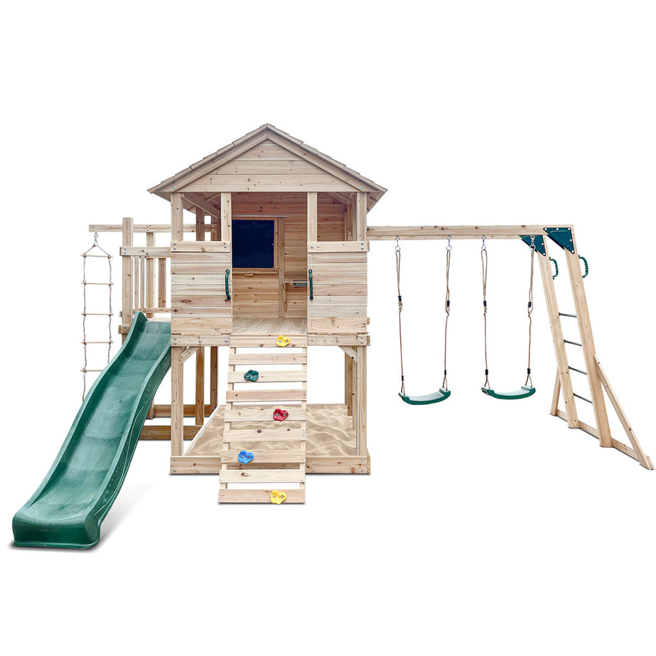 Kingston Cubby House with Green Slide