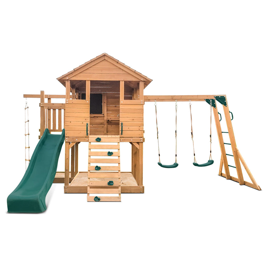 Kingston Cubby House with Green Slide