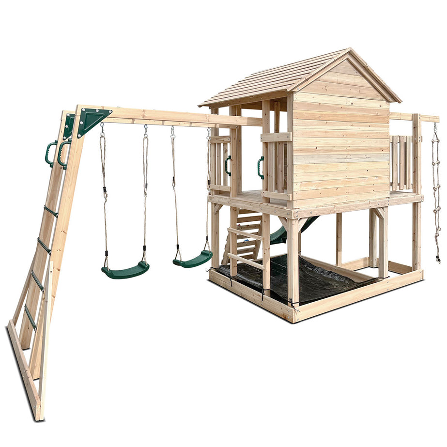 Kingston Cubby House with Green Slide