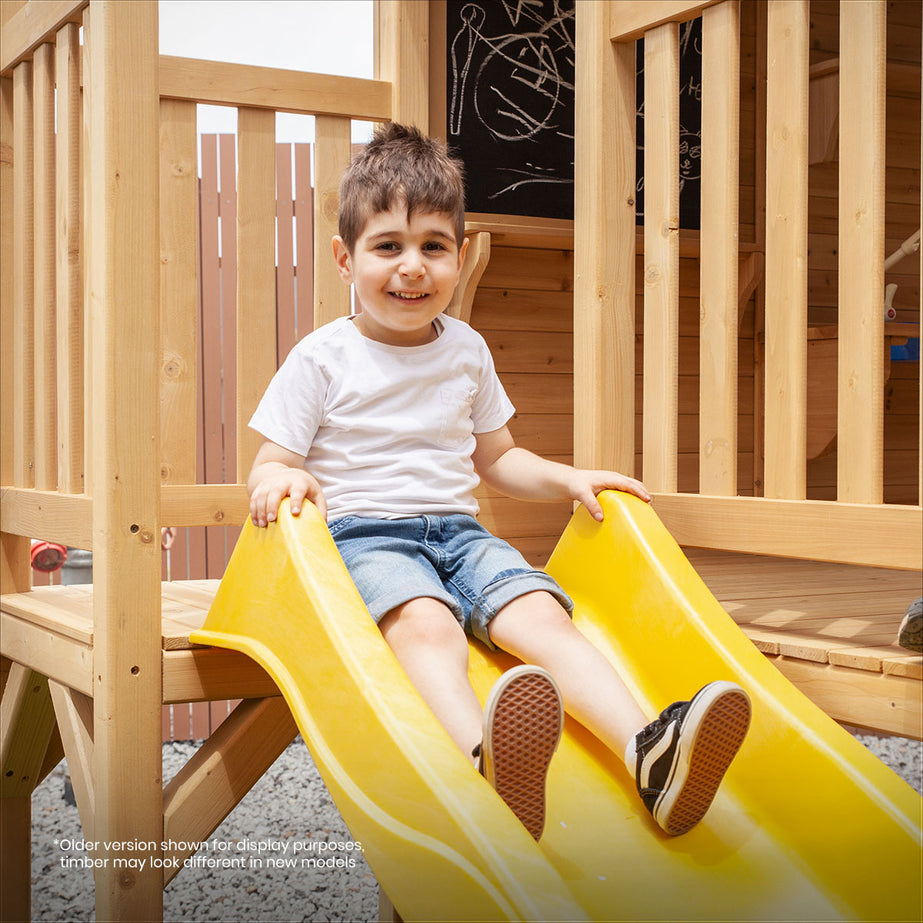 Kingston Cubby House with Yellow Slide