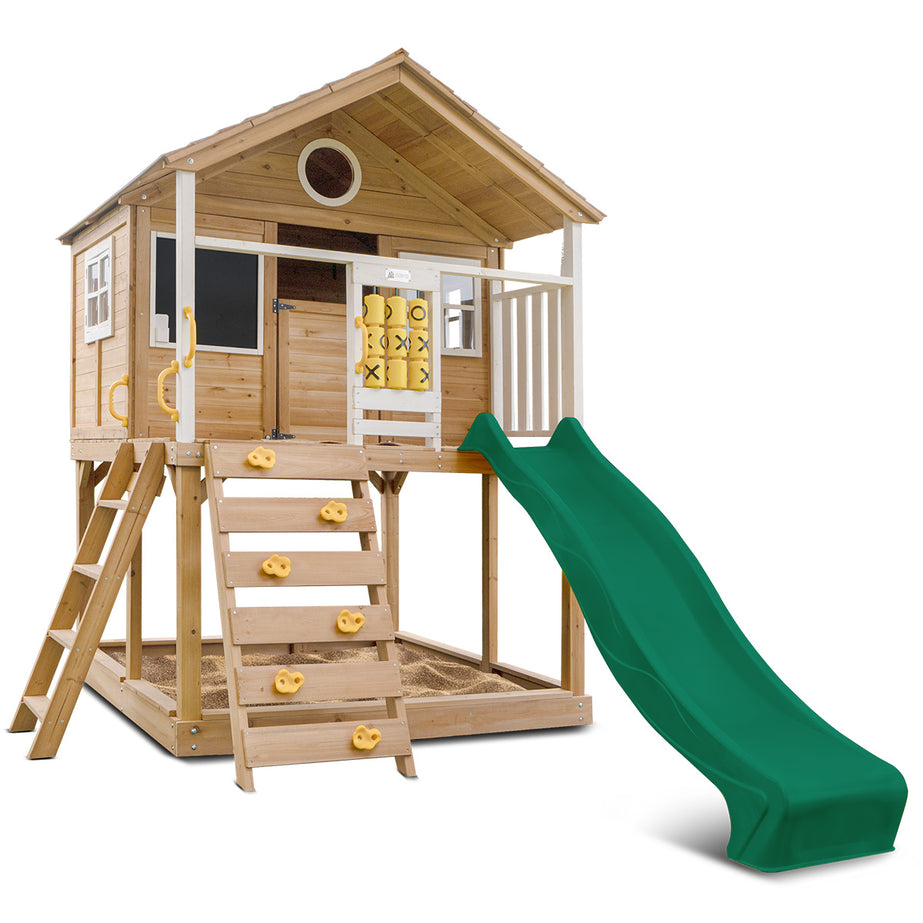 Warrigal Cubby House with Green Slide