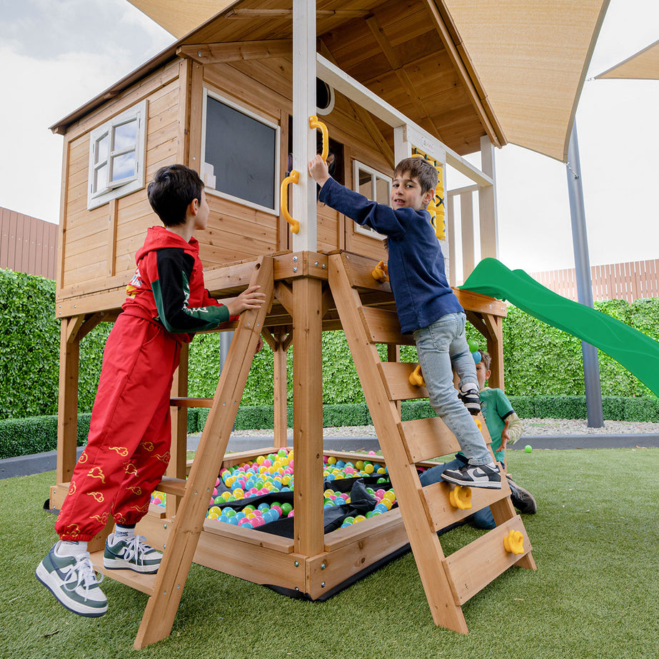 Warrigal Cubby House with Green Slide