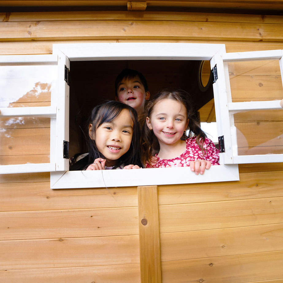 Warrigal Cubby House with Green Slide