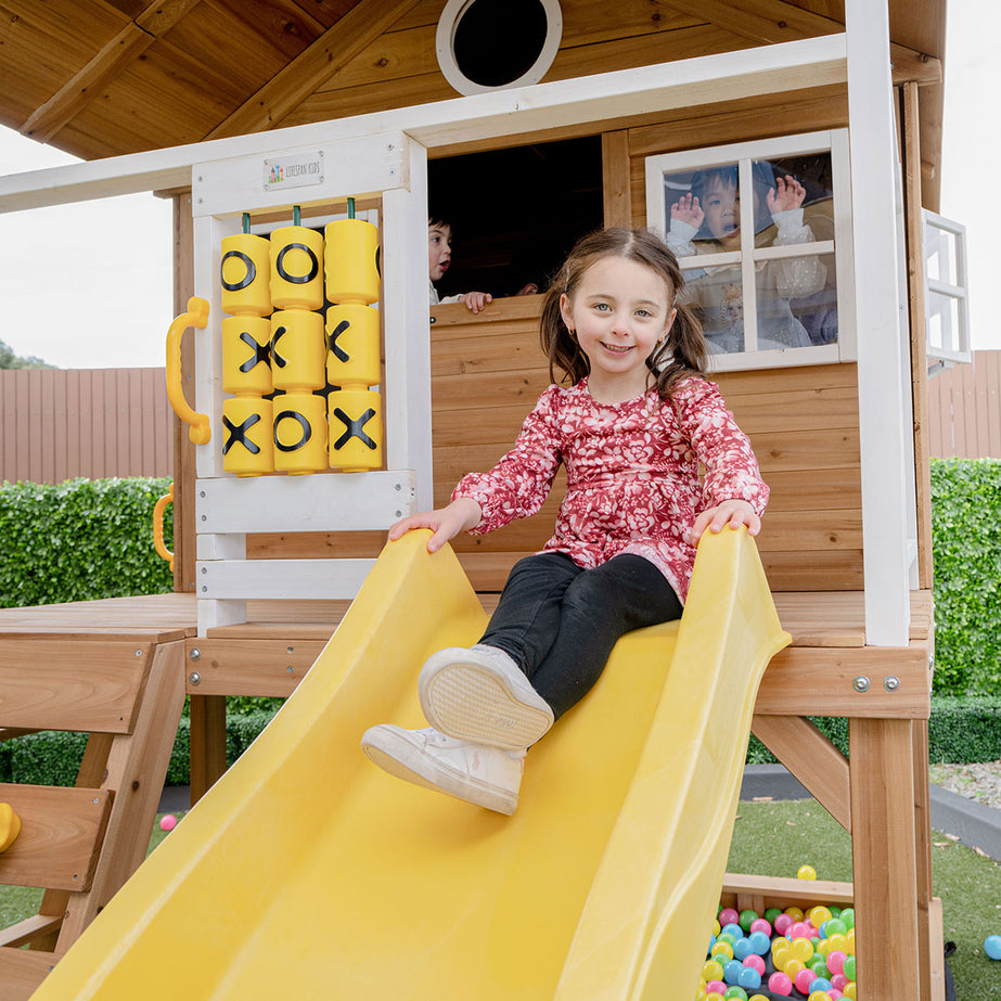 Warrigal Cubby House with Yellow Slide