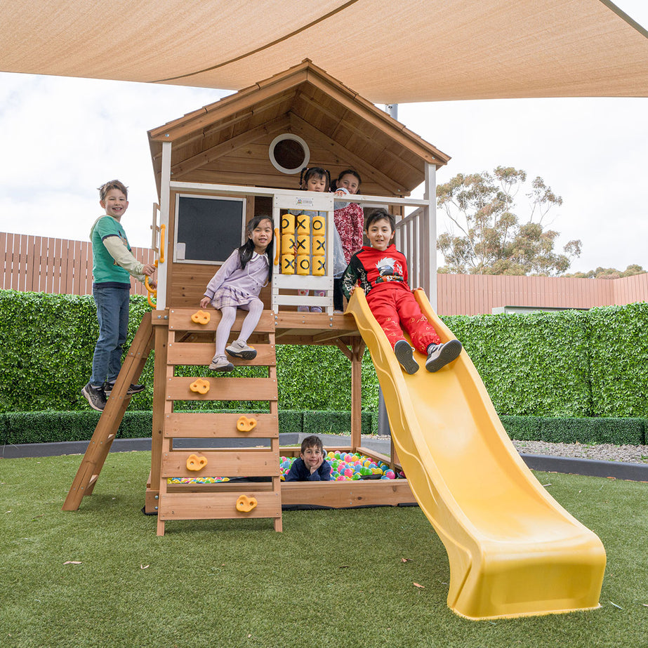 Warrigal Cubby House with Yellow Slide