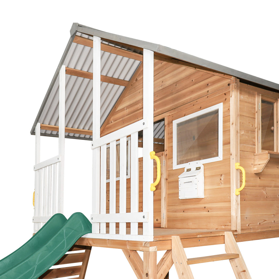 Winchester Cubby House with Elevation Kit & 3.0m Green Slide