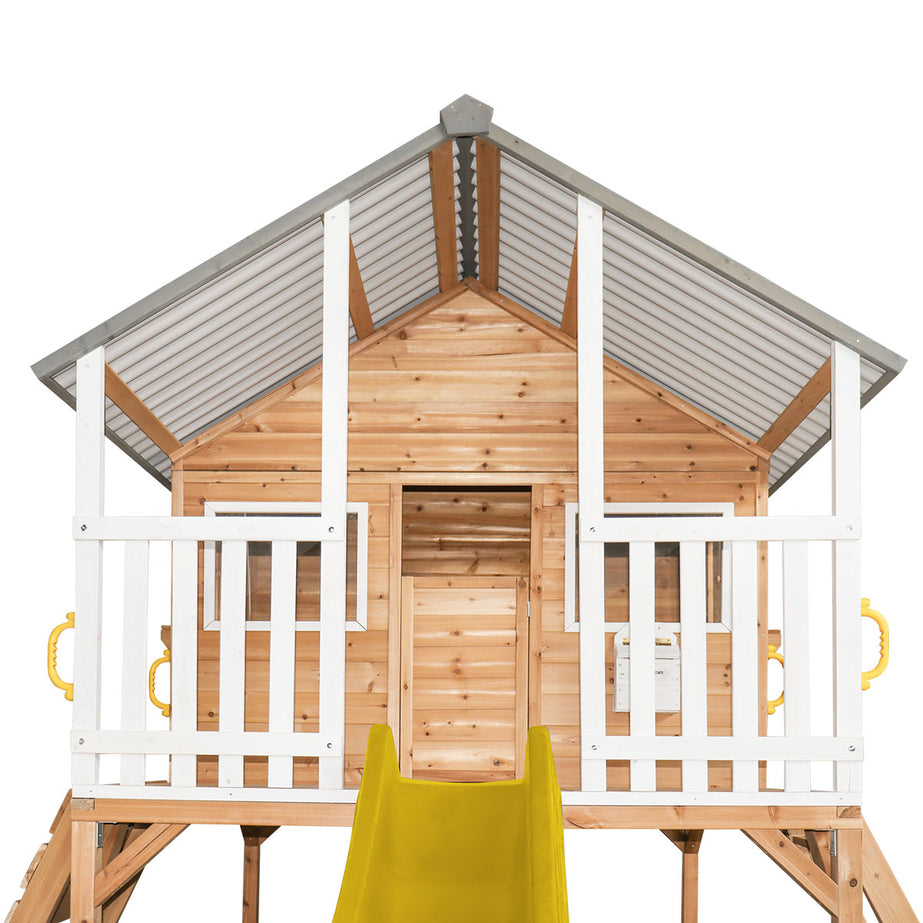 Winchester Cubby House with Elevation Kit & 3.0m Yellow Slide