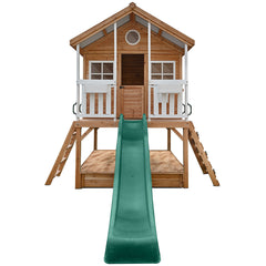 Winchester Cubby House with 1.2m Elevation Platform and 2.2m Green Slide