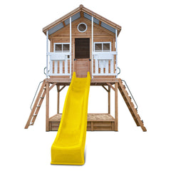 Winchester Cubby House with 1.45m Elevation Platform and 3m Yellow Slide