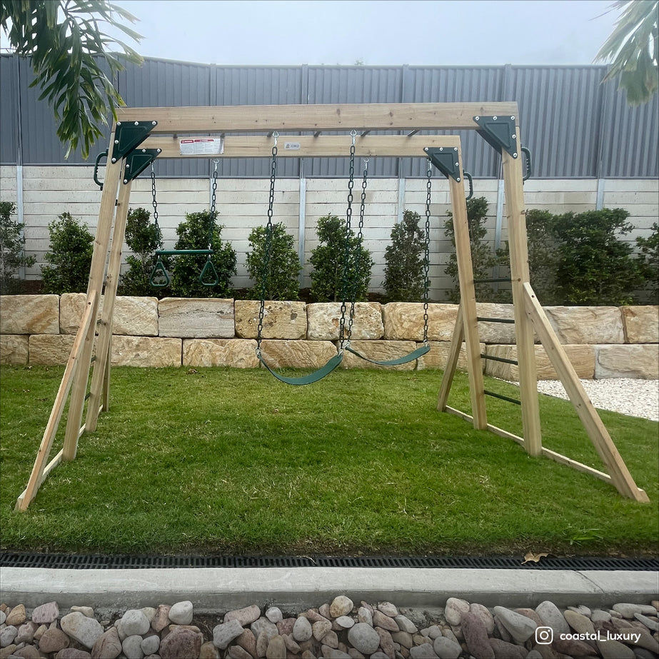 Daintree 2-in-1 Monkey Bars & Swing Set