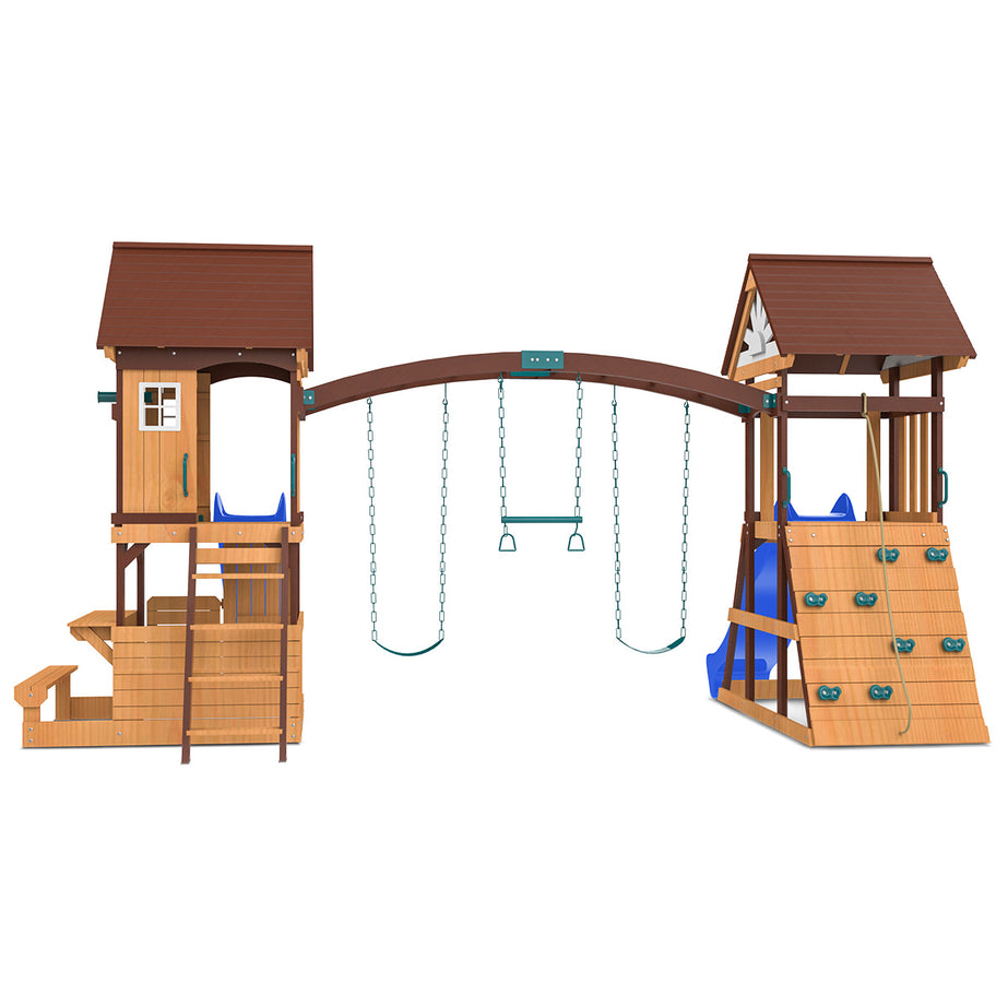 Armadale Play Centre & Swing Set (Blue Slide)