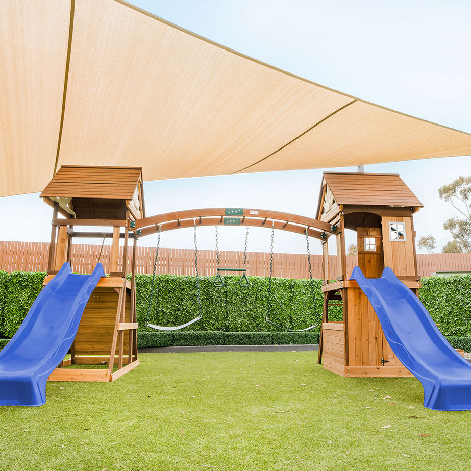 Armadale Play Centre & Swing Set (Blue Slide)