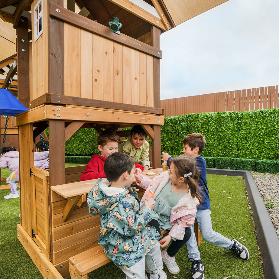 Armadale Play Centre & Swing Set (Blue Slide)