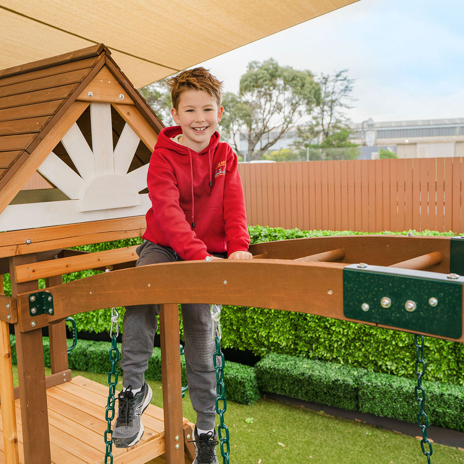 Armadale Play Centre & Swing Set (Blue Slide)