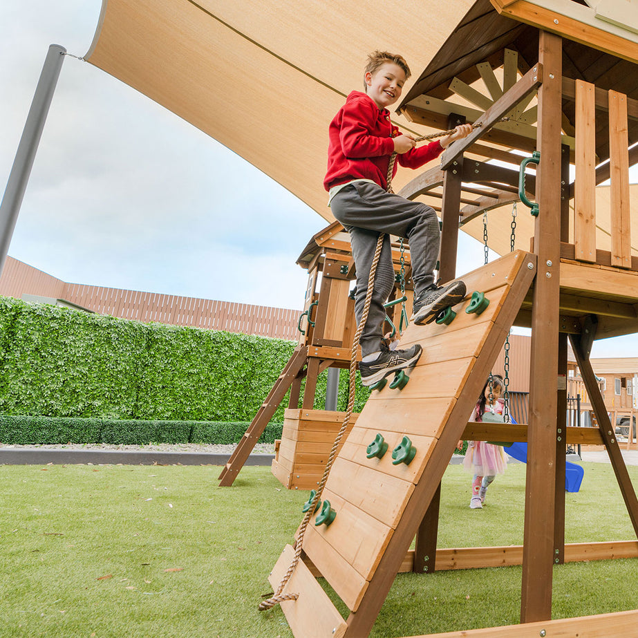 Armadale Play Centre & Swing Set (Green Slide)