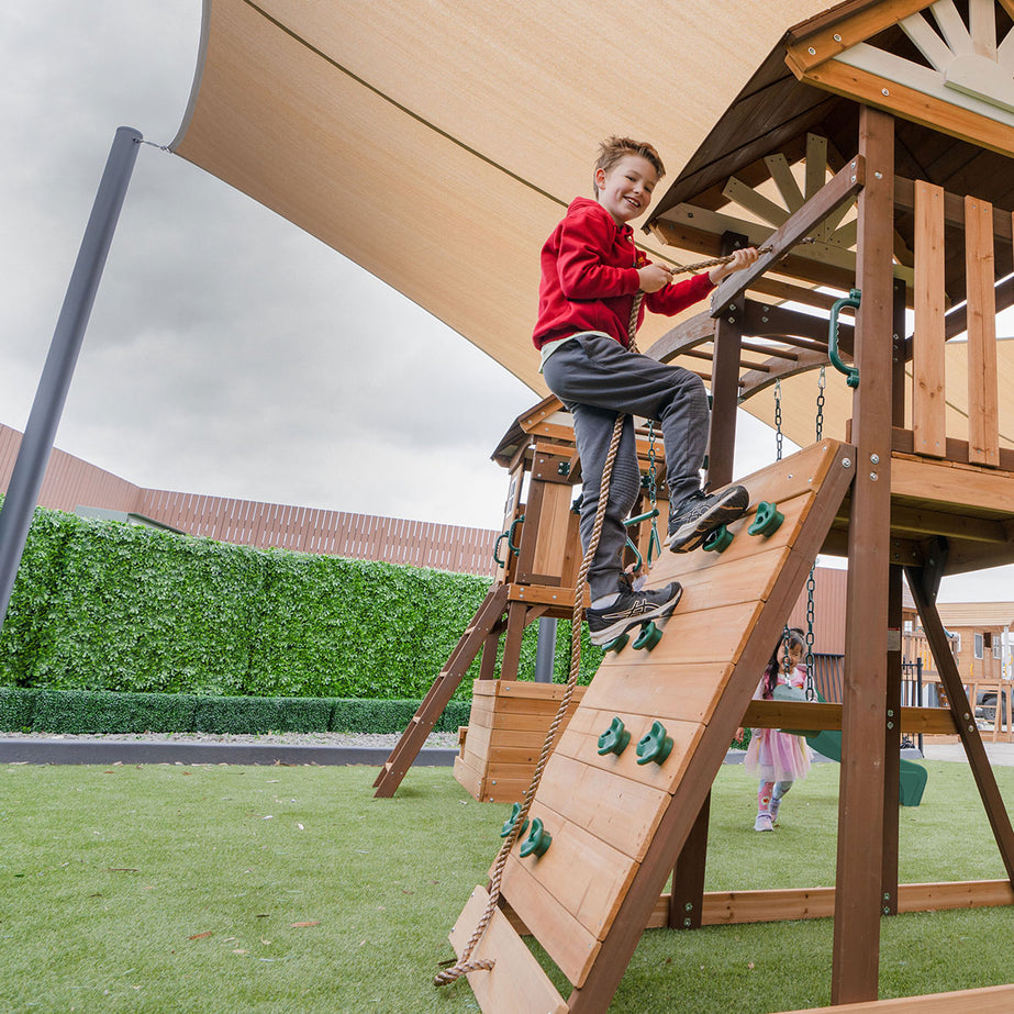 Armadale Play Centre Set with 2 x 2.2m Green Slides