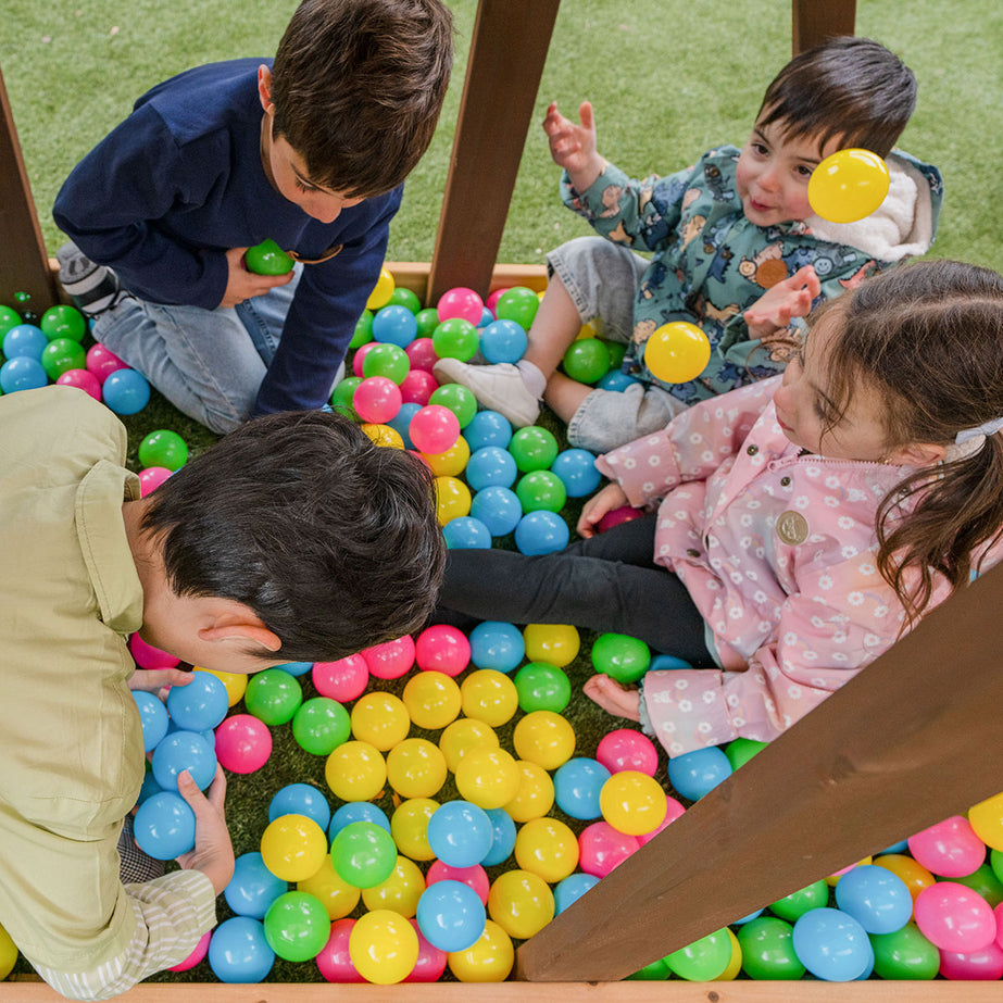 Armadale Play Centre Set with 2 x 2.2m Green Slides