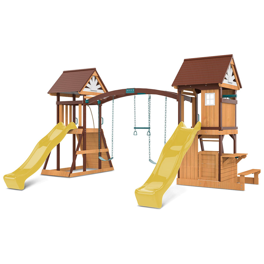 Armadale Play Centre & Swing Set (Yellow Slide)