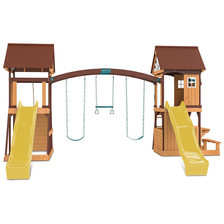 Armadale Play Centre & Swing Set (Yellow Slide)