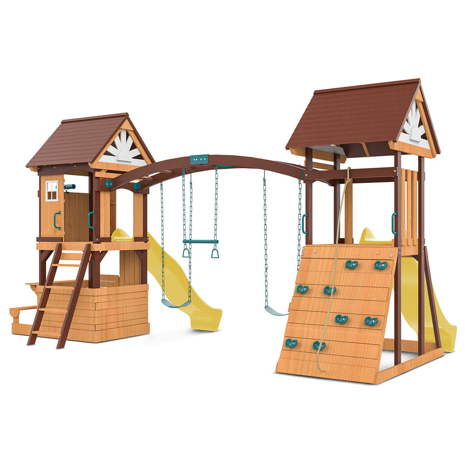 Armadale Play Centre & Swing Set (Yellow Slide)