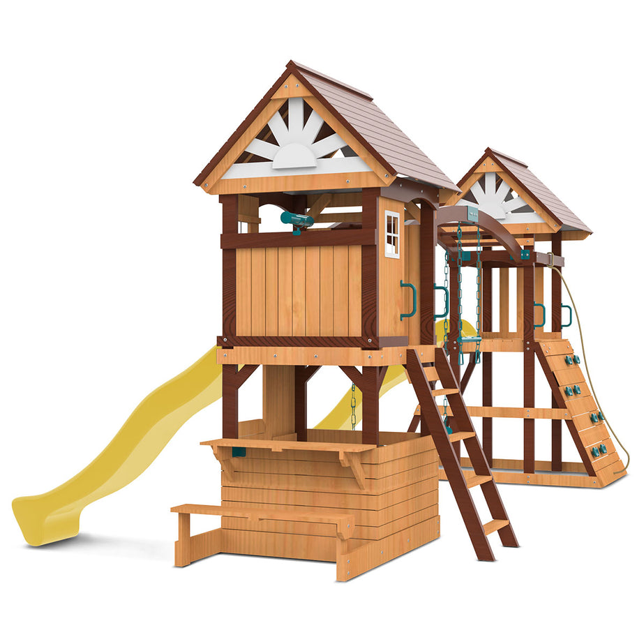 Armadale Play Centre & Swing Set (Yellow Slide)