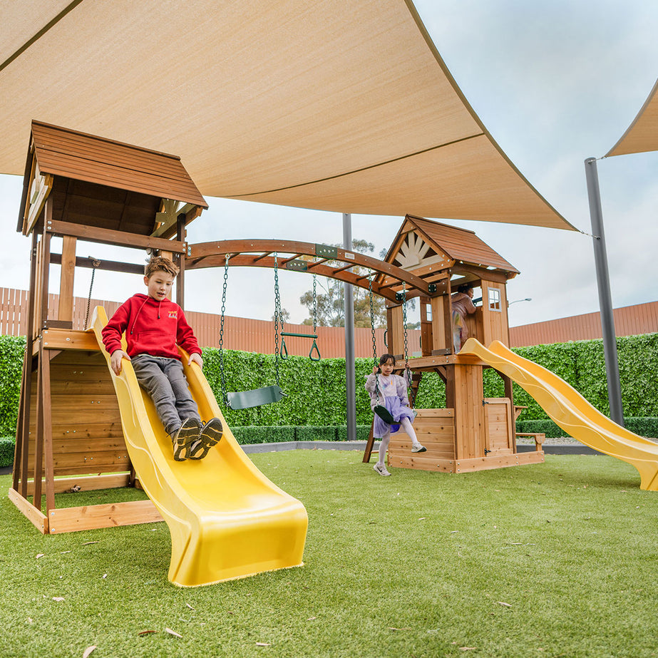 Armadale Play Centre & Swing Set (Yellow Slide)