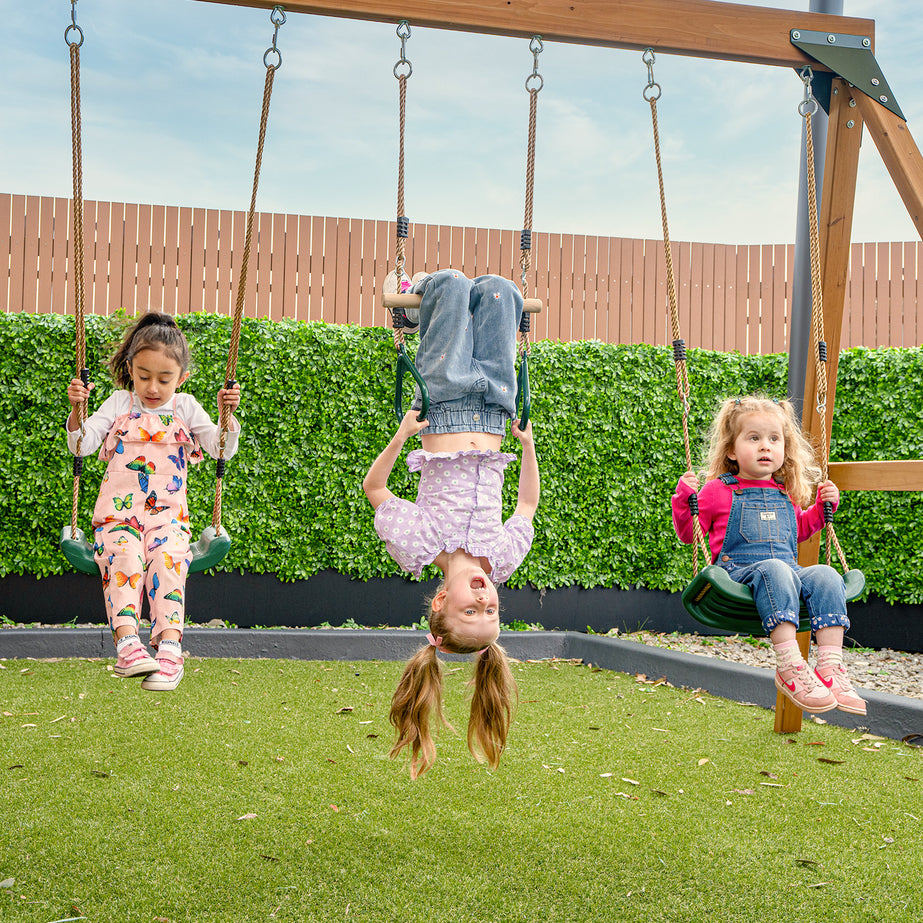 Birmingham Play Centre & Swing Set (Blue Slide)