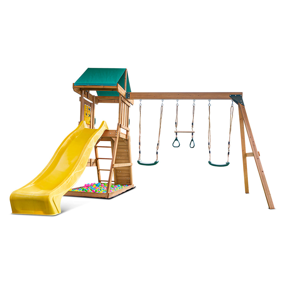 Birmingham Play Centre Set with 2.2m Yellow Slide