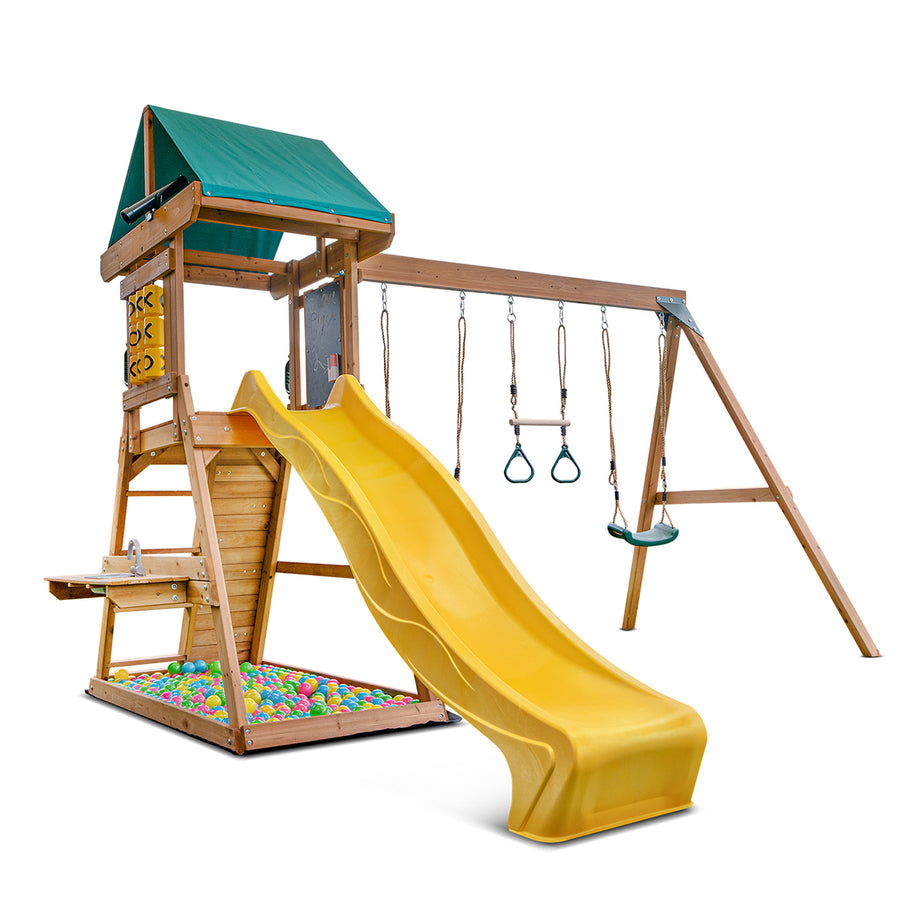 Birmingham Play Centre & Swing Set (Yellow Slide)