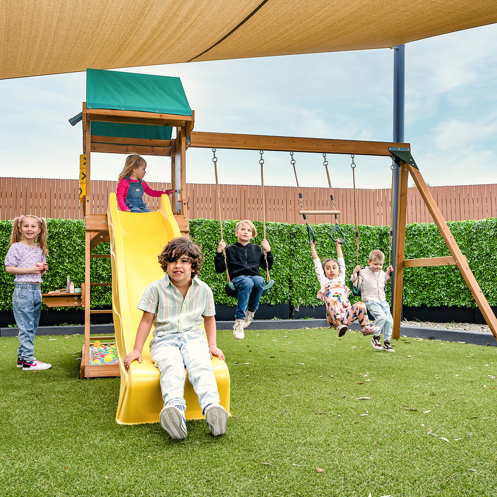 Birmingham Play Centre & Swing Set (Yellow Slide)