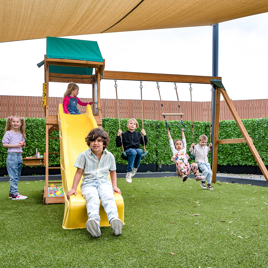 Birmingham Play Centre Set with 2.2m Yellow Slide