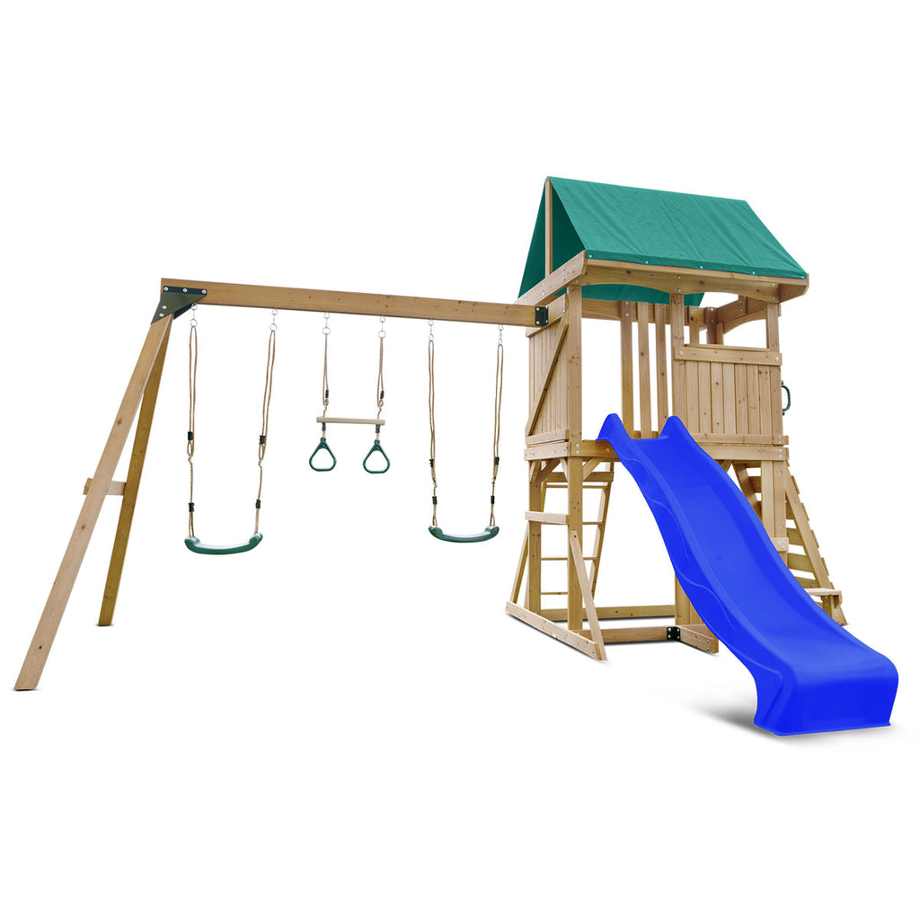 Carindale Play Centre Set with 2.2m Blue Slide