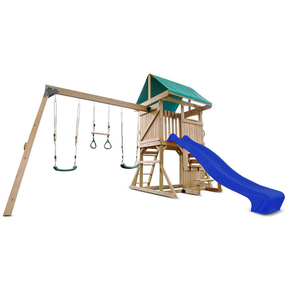 Carindale Play Centre Set with 2.2m Blue Slide