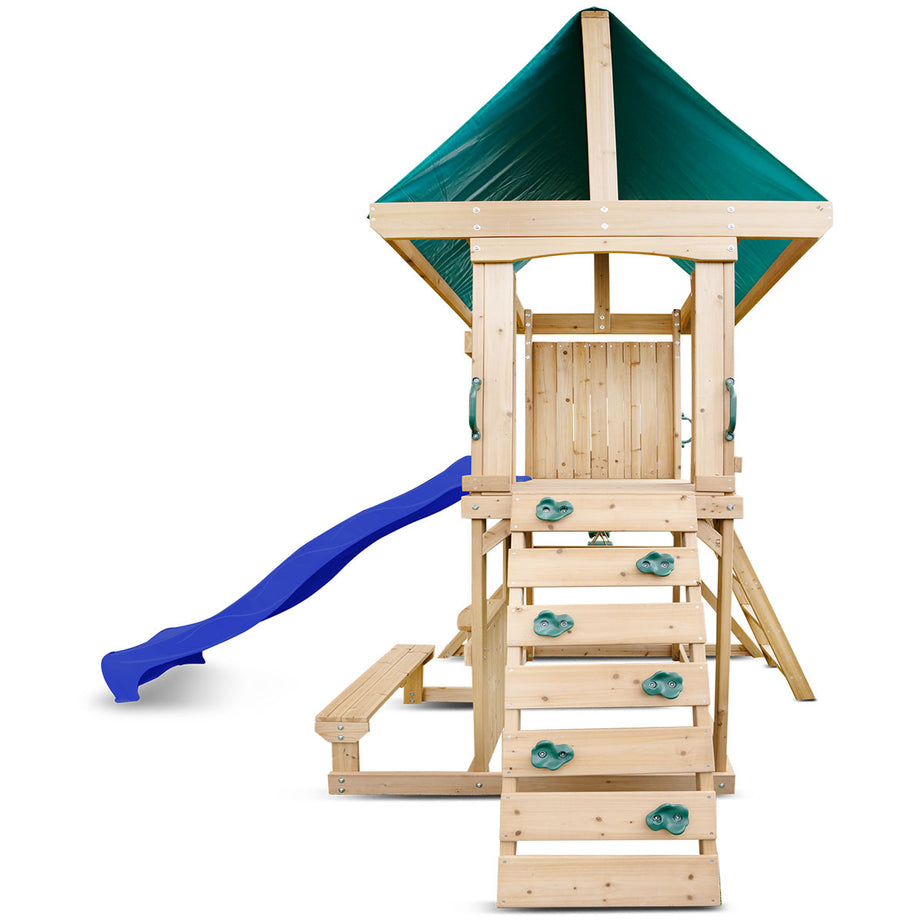 Carindale Play Centre & Swing Set (Blue Slide)