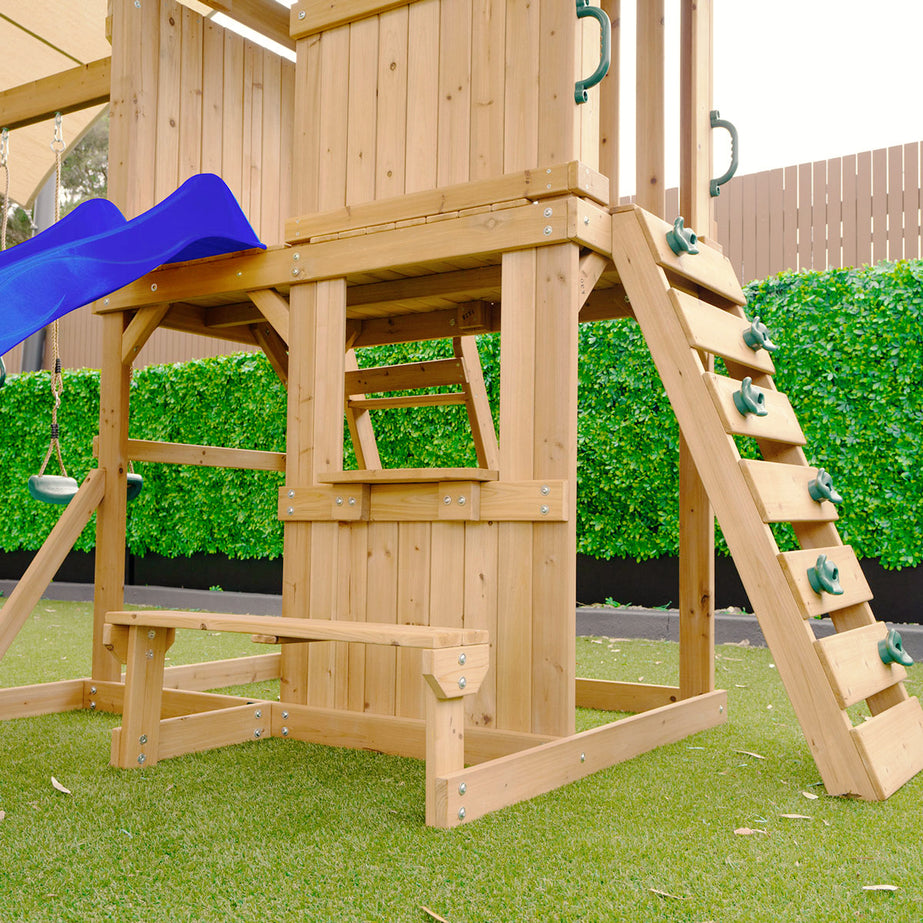 Carindale Play Centre & Swing Set (Blue Slide)