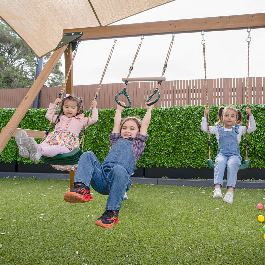 Carindale Play Centre & Swing Set (Blue Slide)