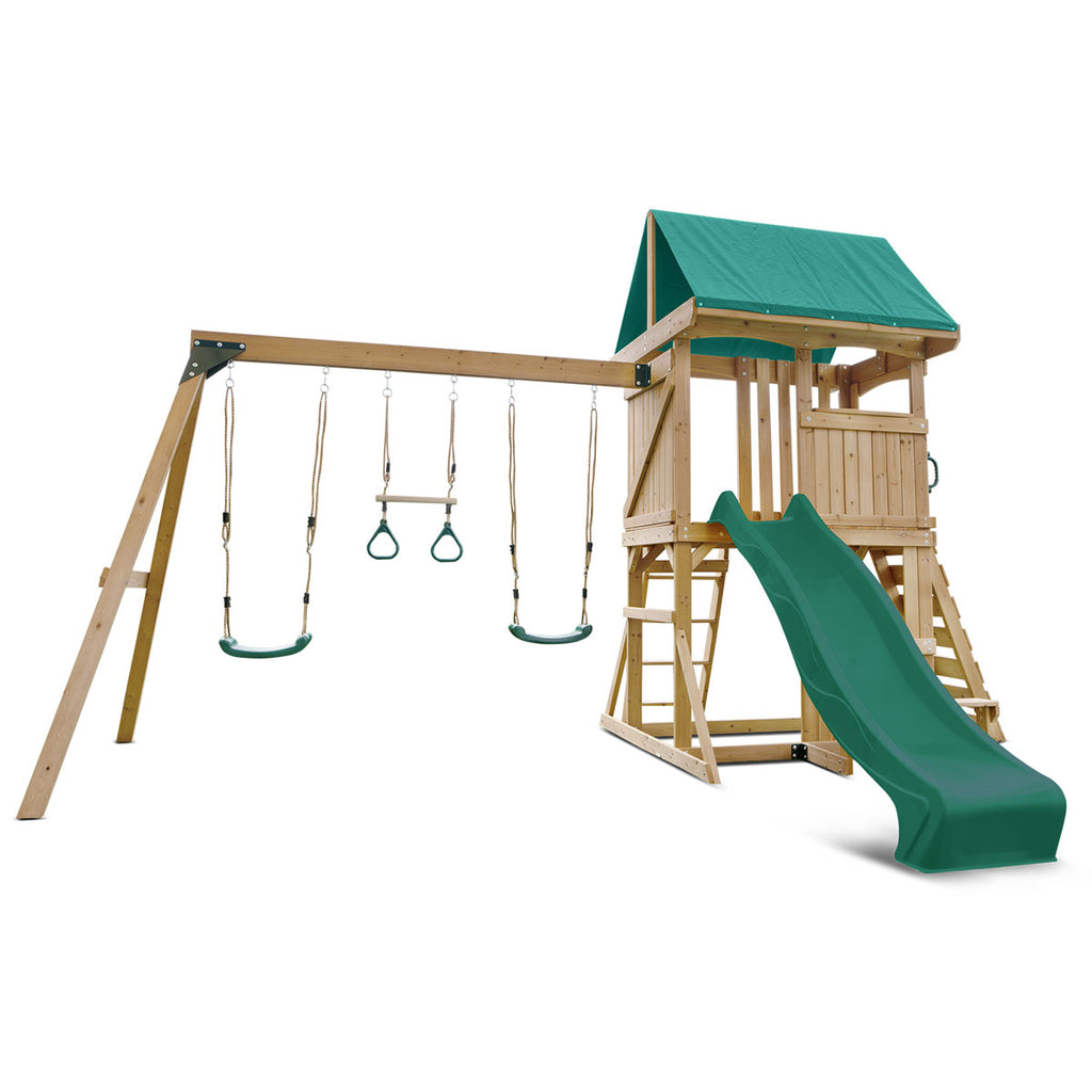 Carindale Play Centre Set with 2.2m Green Slide