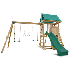 Carindale Play Centre & Swing Set (Green Slide)