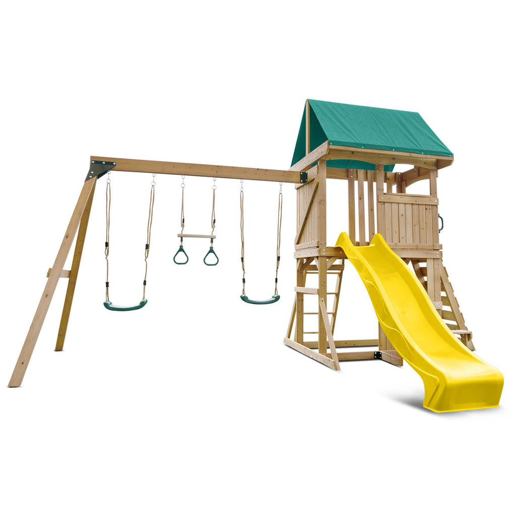 Carindale Play Centre & Swing Set (Yellow Slide)