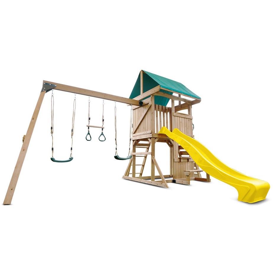 Carindale Play Centre Set with 2.2m Yellow Slide