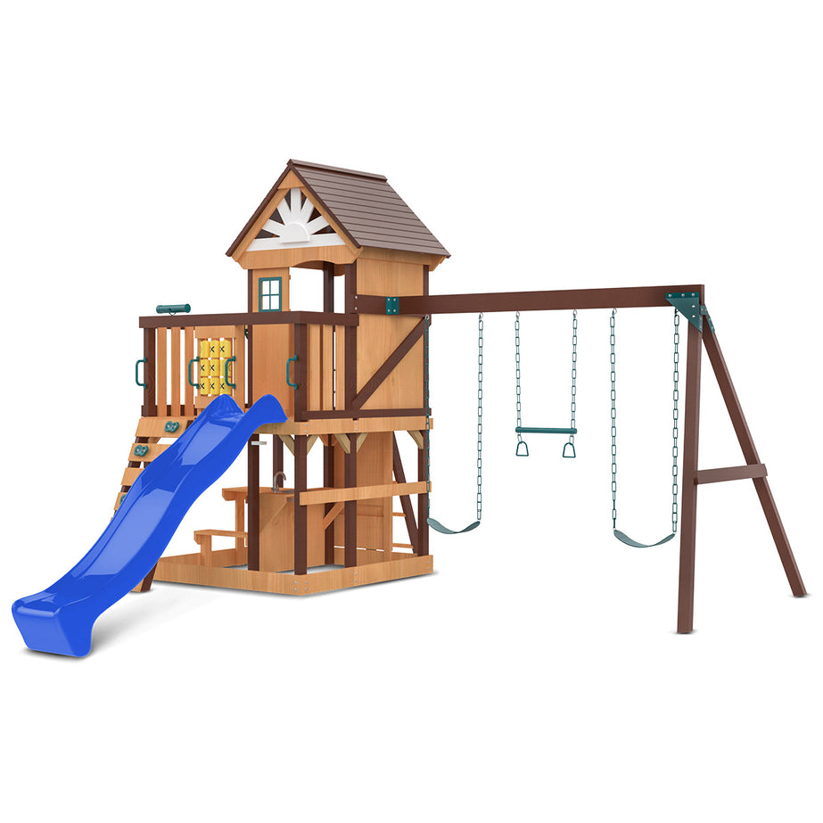 Coventry Play Centre & Swing Set (Blue Slide)