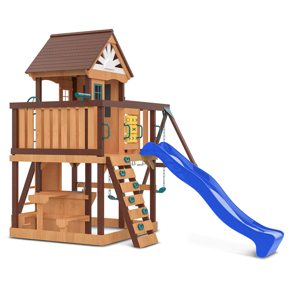 Coventry Play Centre & Swing Set (Blue Slide)