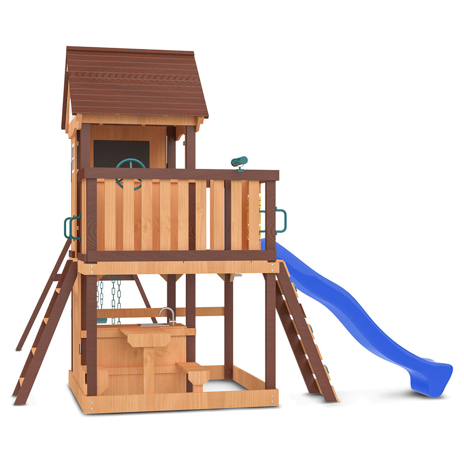 Coventry Play Centre & Swing Set (Blue Slide)