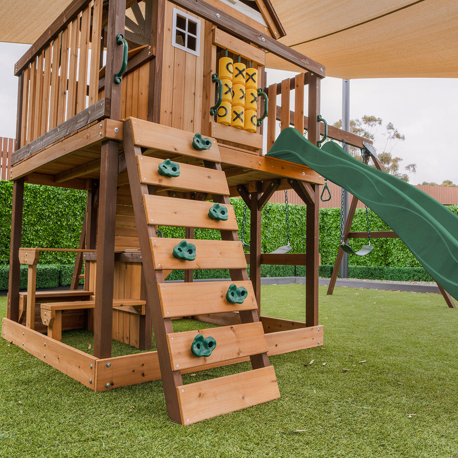 Coventry Play Centre & Swing Set (Green Slide)