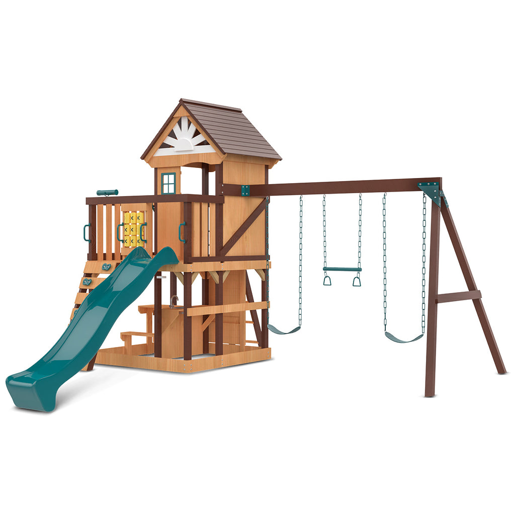 Coventry Play Centre & Swing Set (Green Slide)