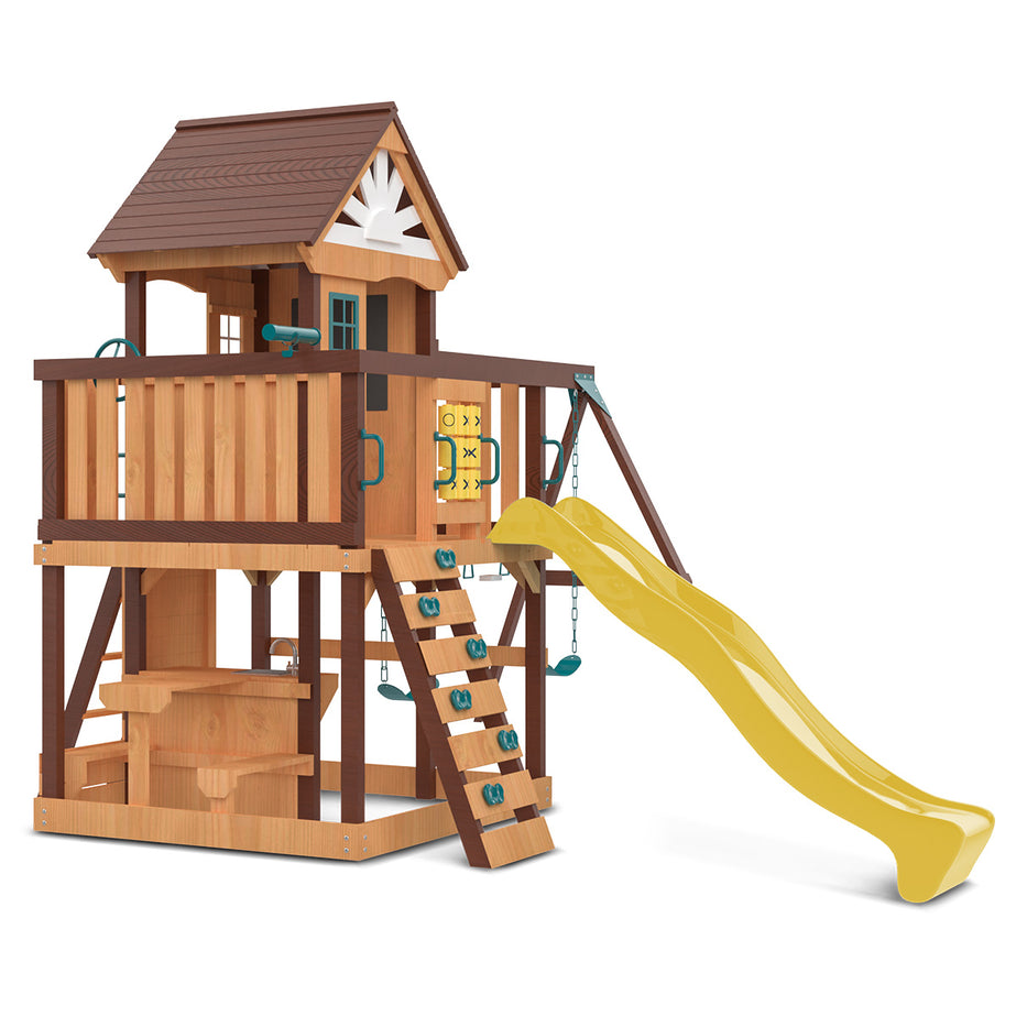 Coventry Play Centre & Swing Set (Yellow Slide)