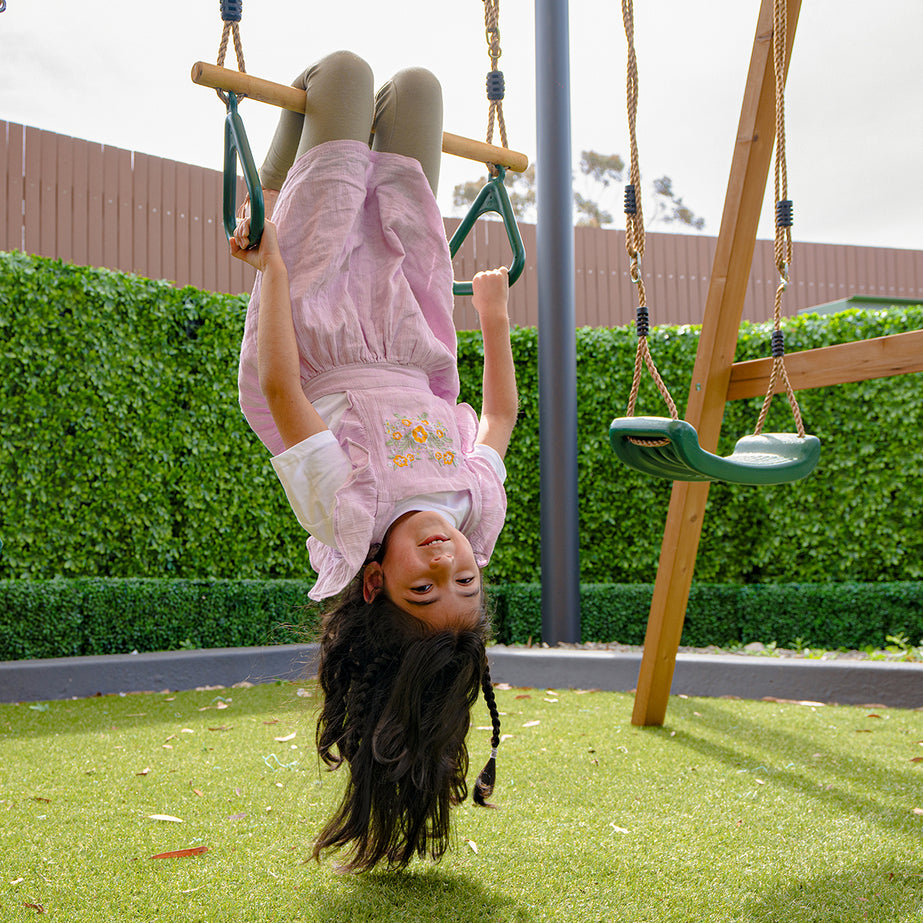 Darlington Play Centre & Swing Set (Blue Slide)